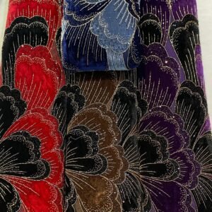 Premium-Velvet-Embroidered-Fabric-with-Golden-Detailing-for-Ladies-Suit